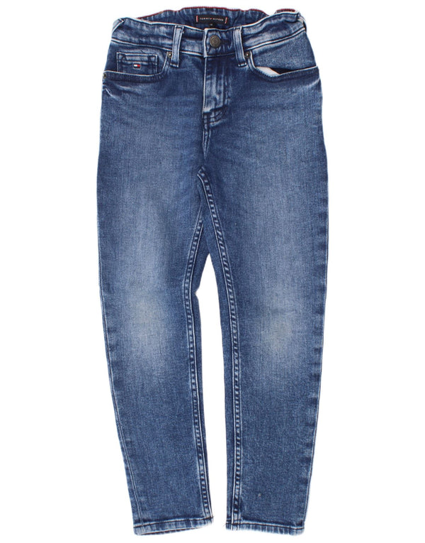 Tommy Hilfiger Boys Slim Jeans 7-8 Years W24 L23 Blue Cotton