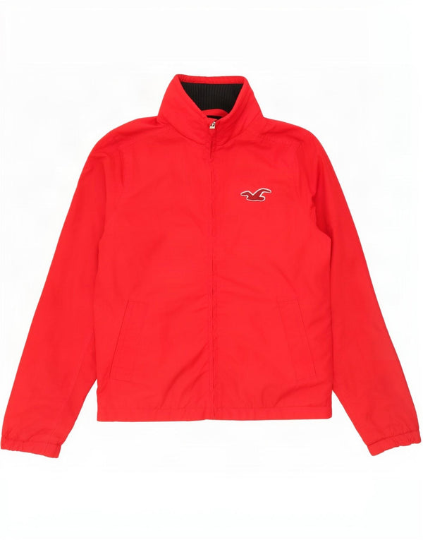 Hollister Γυναικείο μπουφάν μπουφάν UK 10 Small Red Polyester