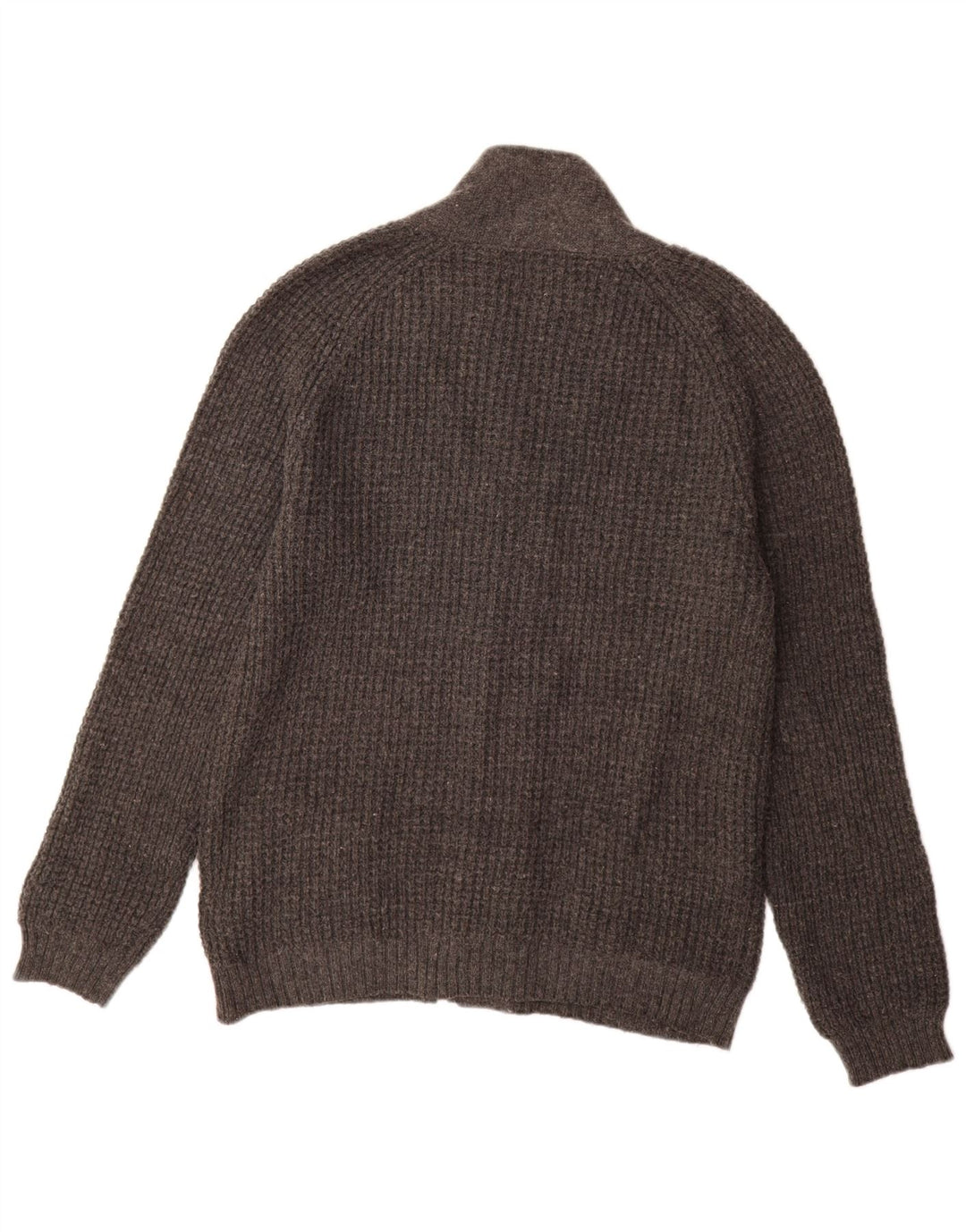 Marks & Spencer Ανδρικό πουλόβερ ζακέτα Autograph Slim Fit Medium Grey Wool