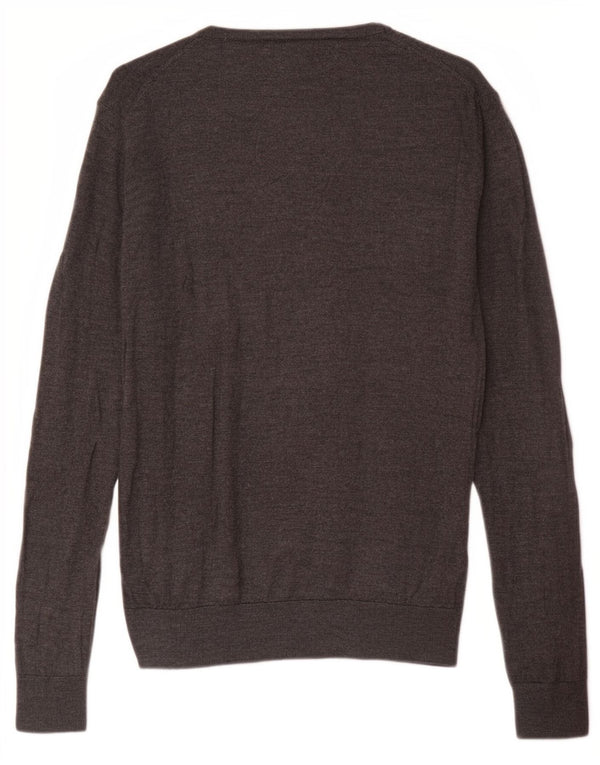 Zara Ανδρικό πουλόβερ Jumper Μεγάλο Γκρι Μαλλί