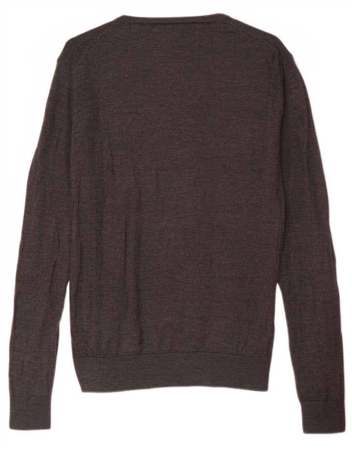 Zara Ανδρικό πουλόβερ Jumper Μεγάλο Γκρι Μαλλί