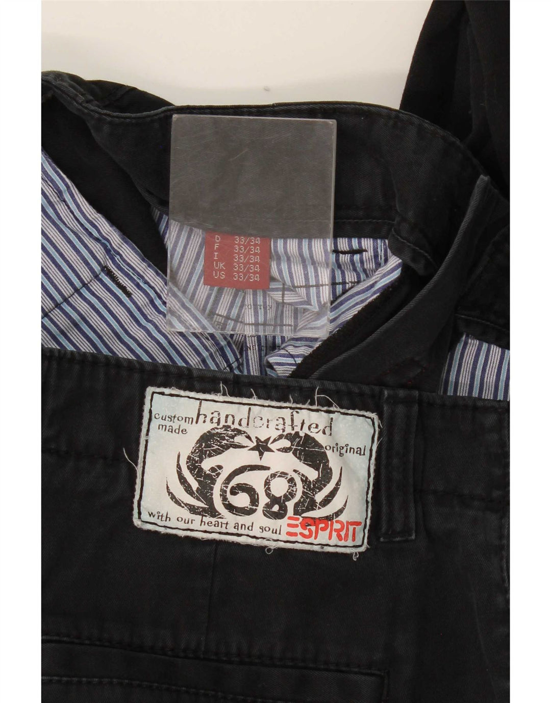Ανδρικό ίσιο casual παντελόνι Esprit W33 L31 Μαύρο