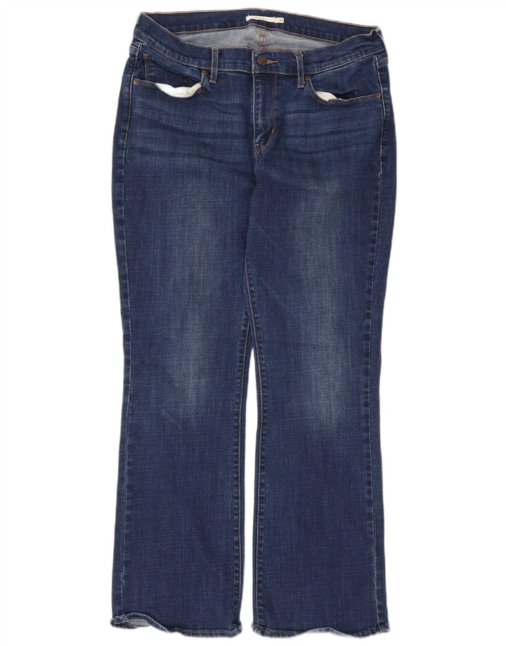 Γυναικείο τζιν μποτάκι με καμπύλες Levi's W33 L30 μπλε βαμβακερό