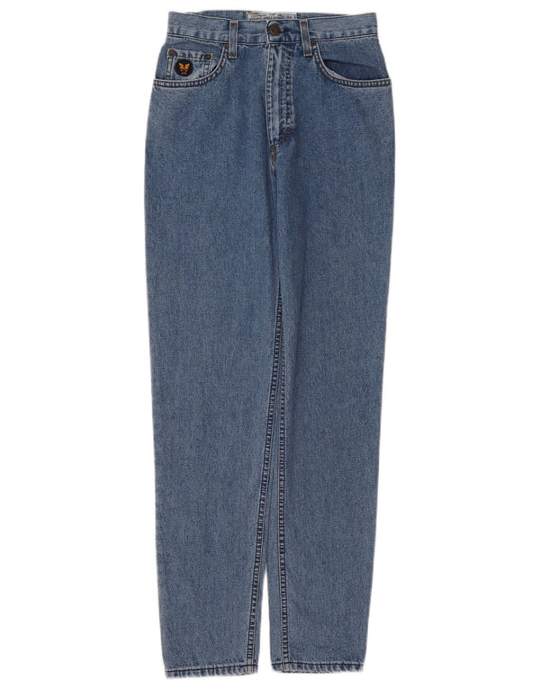 Avirex Womens Slim High Waist Jeans W28 L30 Blue Cotton