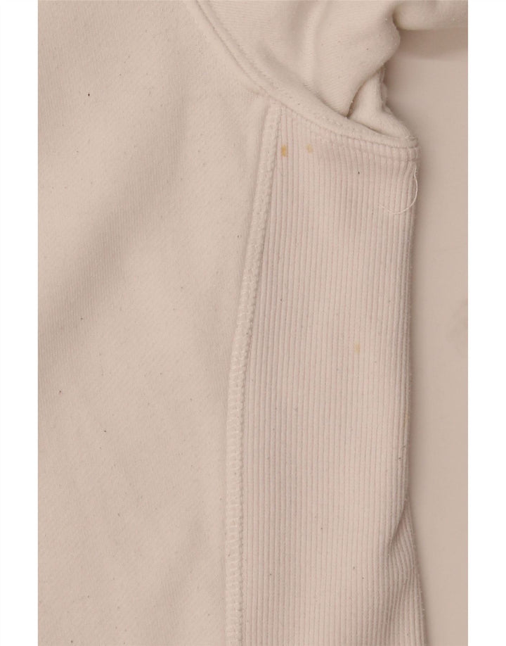 Superdry Ανδρική κουκούλα, μεσαίο λευκό βαμβακερό