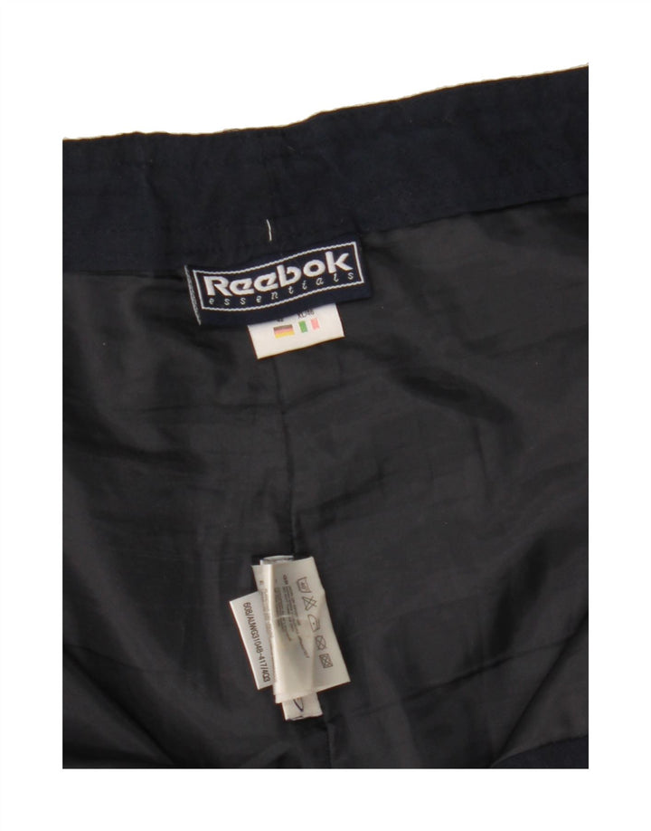 REEBOK Womens Cargo Tracksuit Trousers UK 16 Large Navy Blue Polyester Vintage Reebok and Second-Hand Reebok from Messina Hembry 