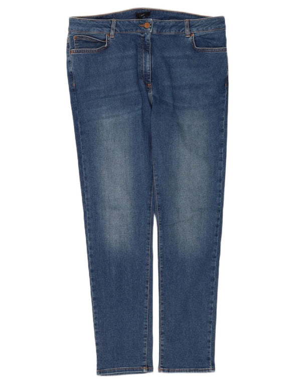 M&Co Γυναικεία Skinny Jeans UK 16 Large W34 L30 Blue Cotton