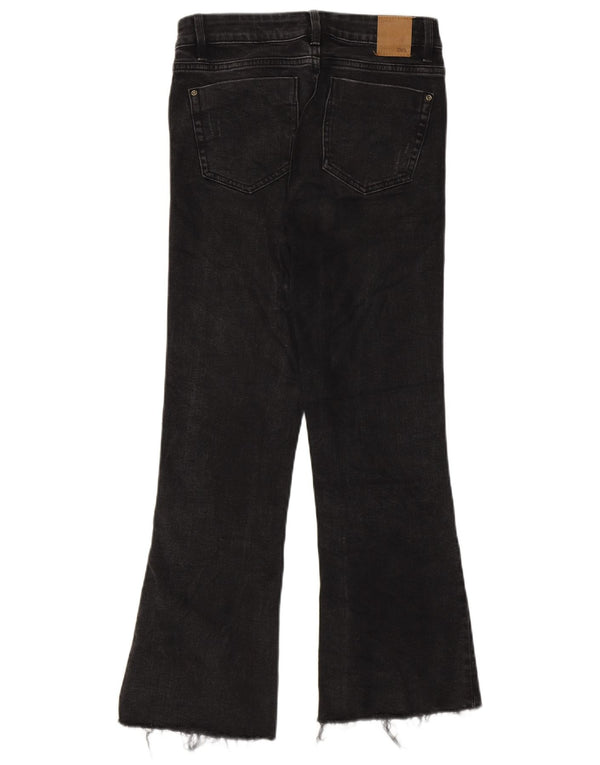 Zara Womens Crop Bootcut Jeans EU 34 2XS W24 L25 Γκρι