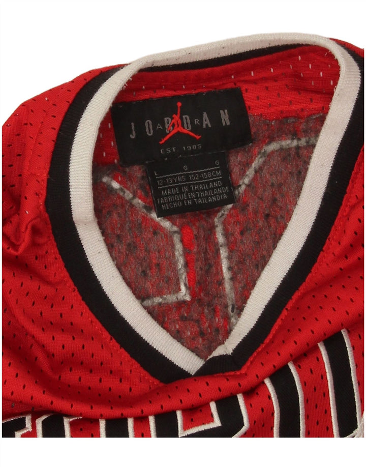 Jordan Boys Graphic T-Shirt Top 12-13 Years Large Red