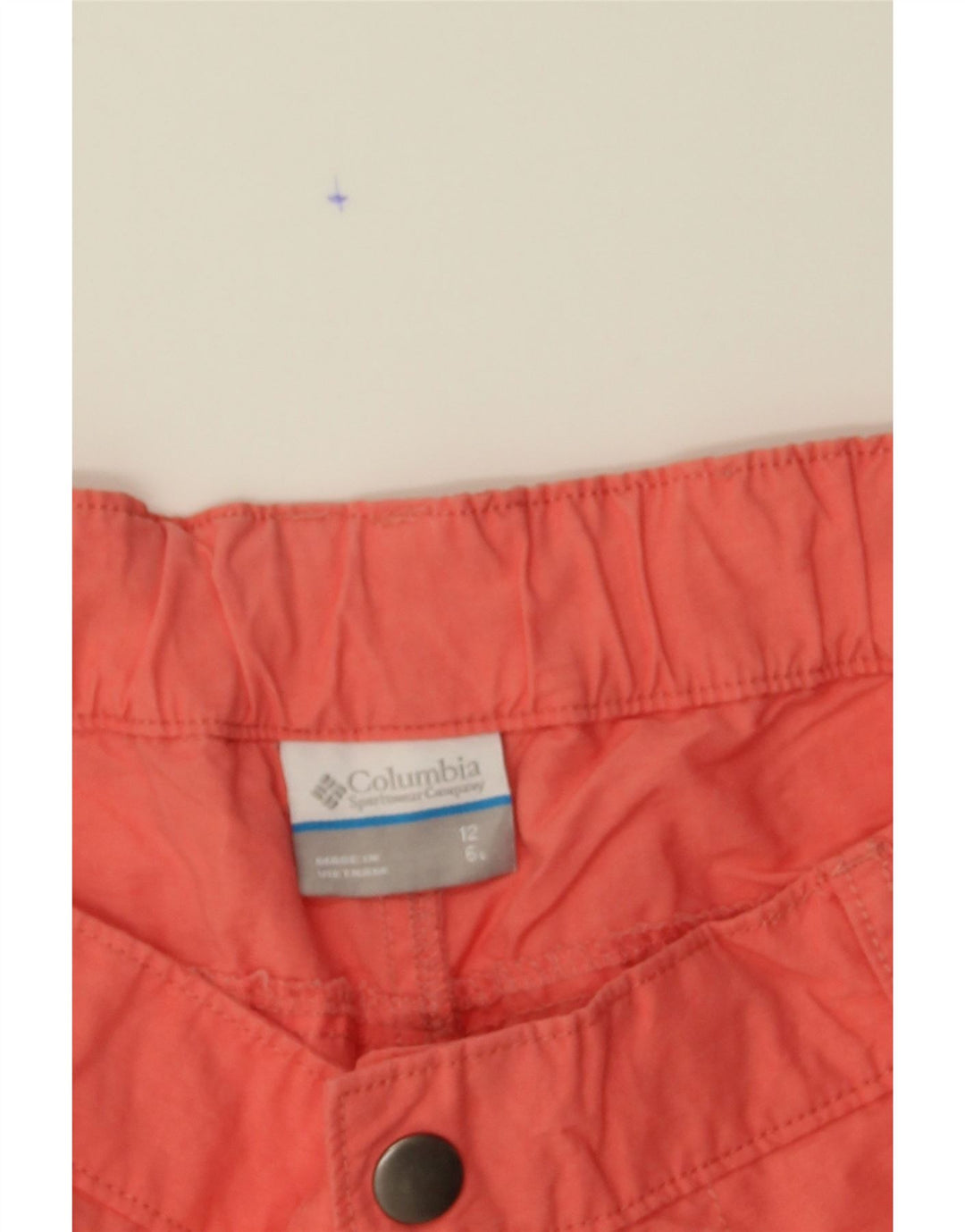 COLUMBIA Womens Chino Shorts US 12 Large W34  Red Vintage Columbia and Second-Hand Columbia from Messina Hembry 