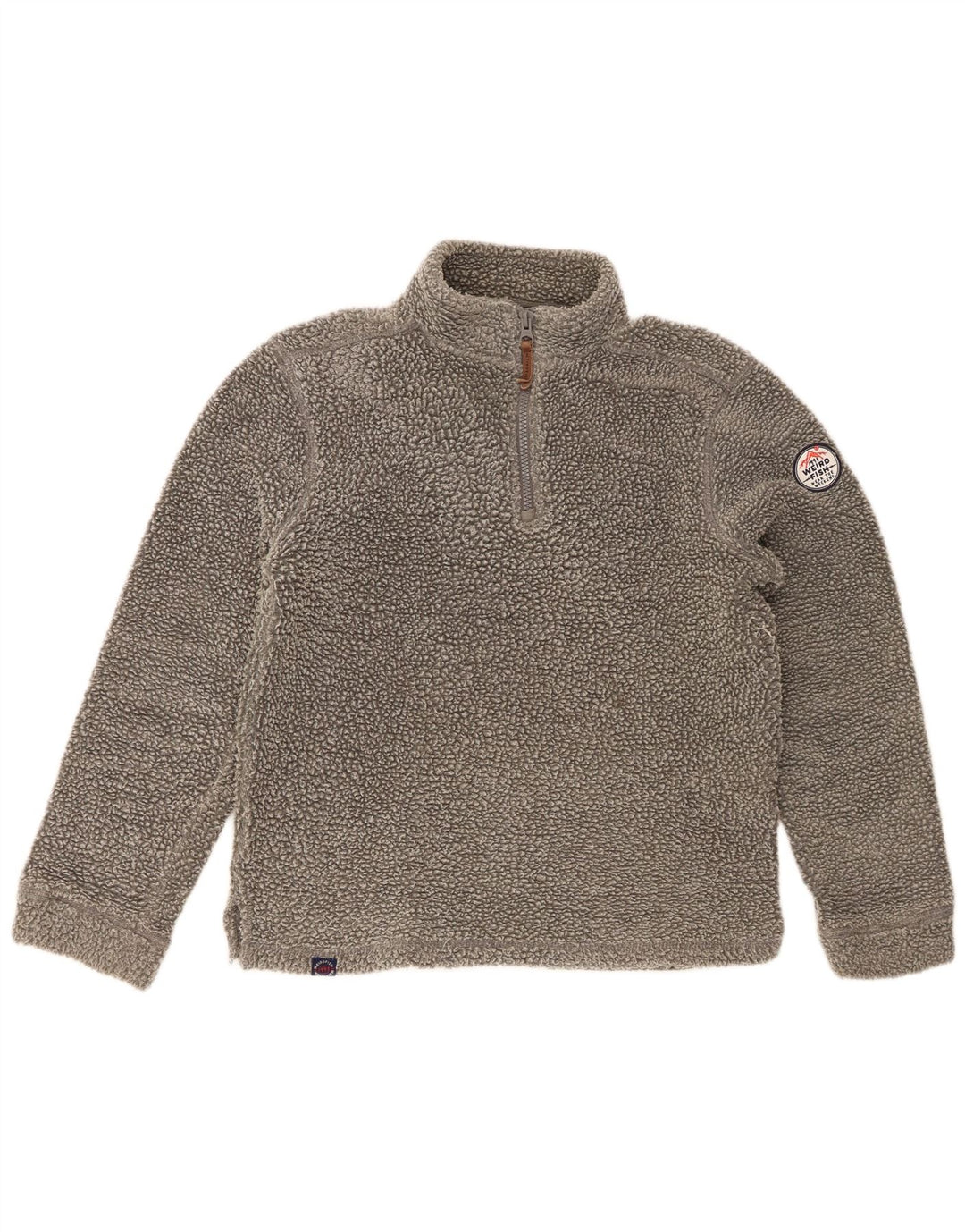 Weird Fish Mens Zip Fleece Jumper Μικρός Γκρι Πολυεστέρας