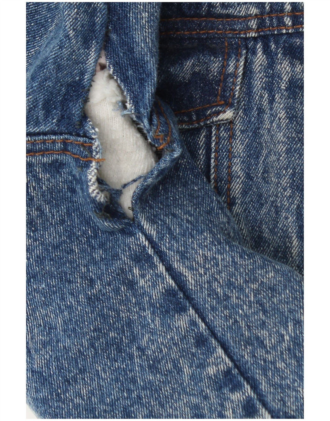 Vintage Ανδρικό Sherpa Τζιν Μπουφάν IT 48 Μεσαίο Μπλε Βαμβακερό