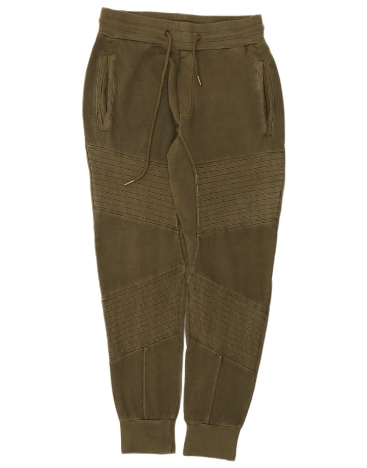 Ανδρική φόρμα Zara Παντελόνι Joggers Μεσαίο Χακί Βαμβακερό