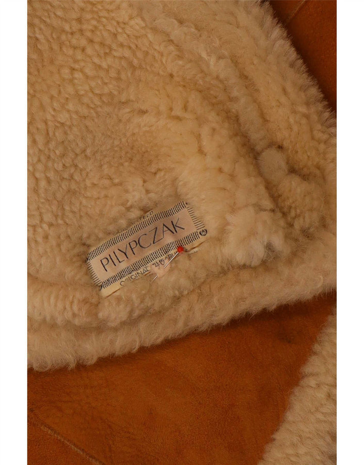Vintage Γυναικείο Μπουφάν Shearling με κουκούλα EU 40 Μεσαίο Καφέ