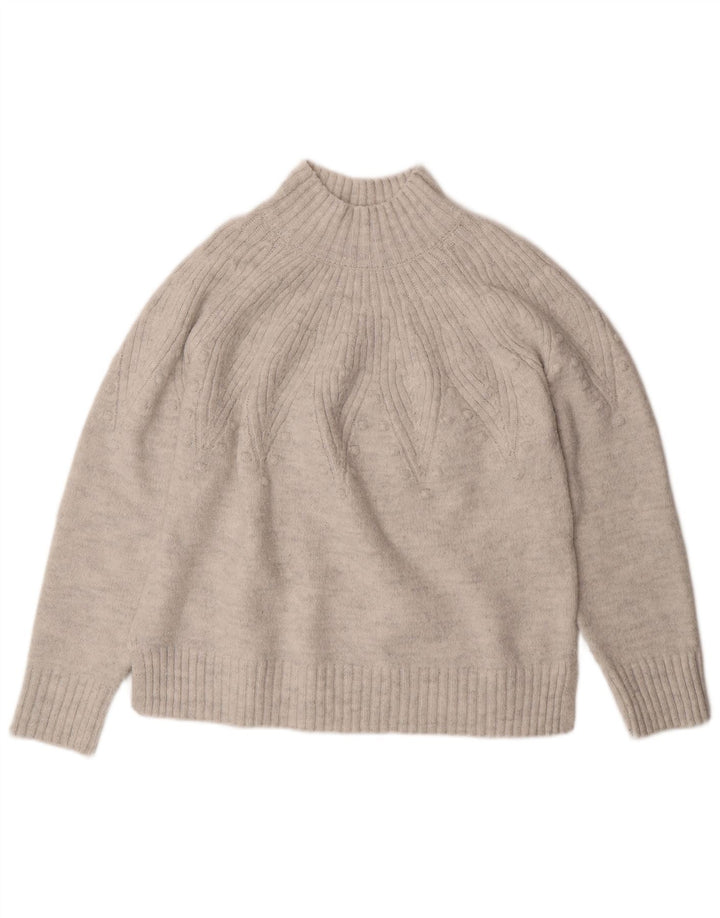 Marks & Spencer Γυναικείο πουλόβερ με λαιμό χελώνα UK 16 Large Off White