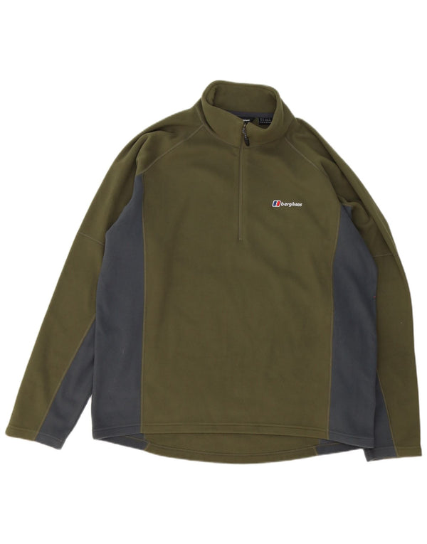 Ανδρικό φερμουάρ Berghaus Fleece Jumper XL Πράσινο Colourblock Πολυεστέρας