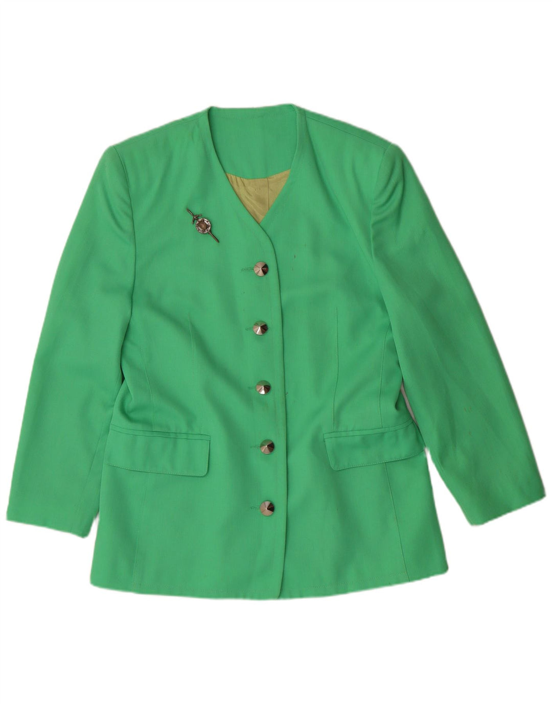 Michael H. Γυναικείο Μπουφάν Blazer 5 κουμπιών UK 14 Medium Green Classic