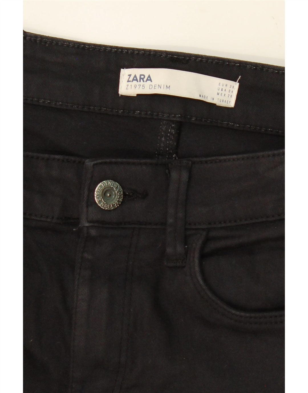 ZARA Womens Skinny Jeans W26 L28 Black Vintage Zara and Second-Hand Zara from Messina Hembry 