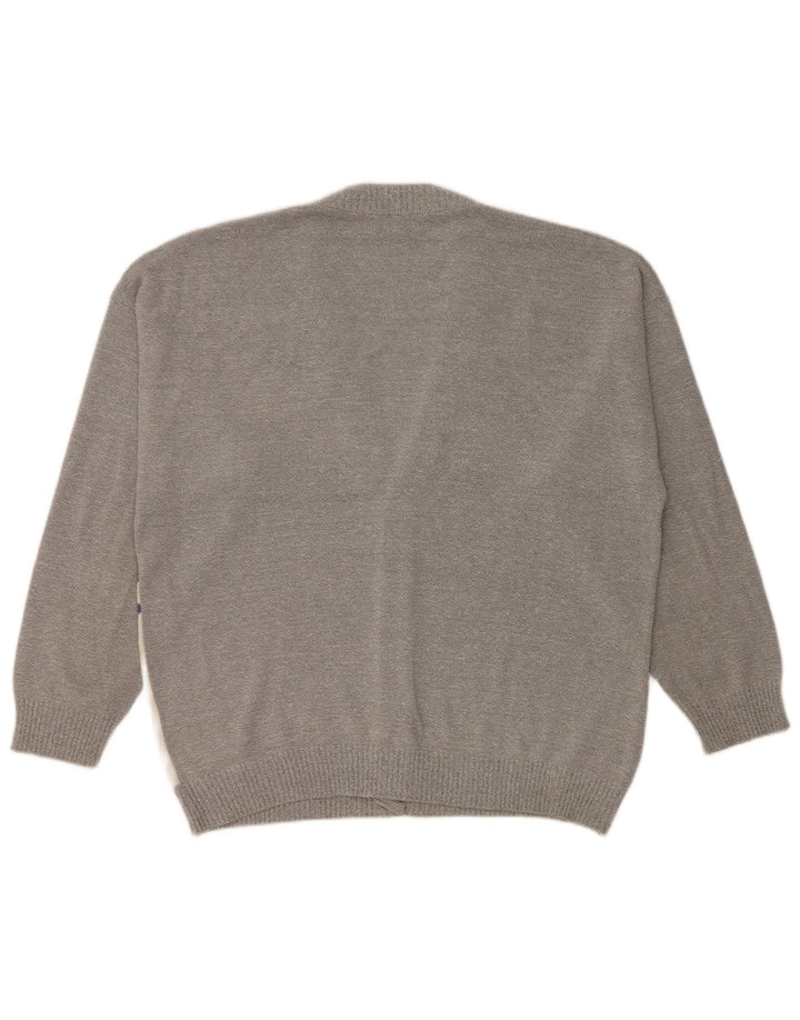 Ανδρικό πουλόβερ JAC Cardigan IT 52 Large Grey Colourblock Βαμβακερό
