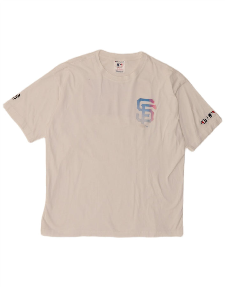 Ανδρικό γραφικό T-shirt Champion San Francisco Top Small White