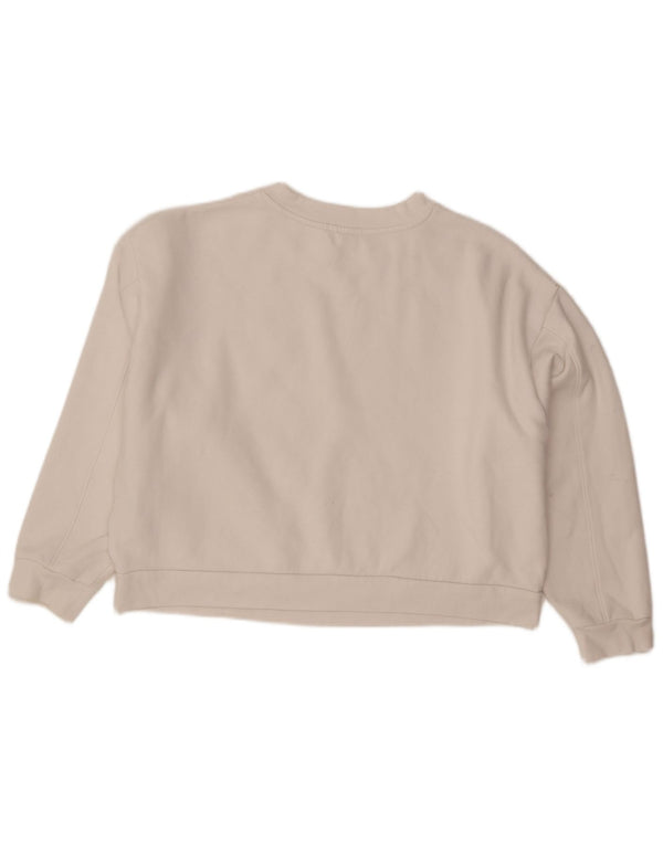 Γυναικεία φούτερ Levi's Crop γραφικά υπερμεγέθη Jumper UK 14 Large White