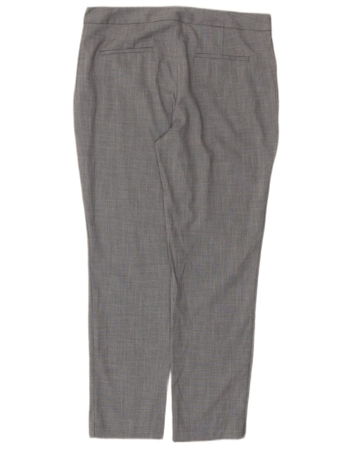 Zara Γυναικείο Slim Suit Παντελόνι EU 40 Medium W30 L27 Grey Chevron Polyester