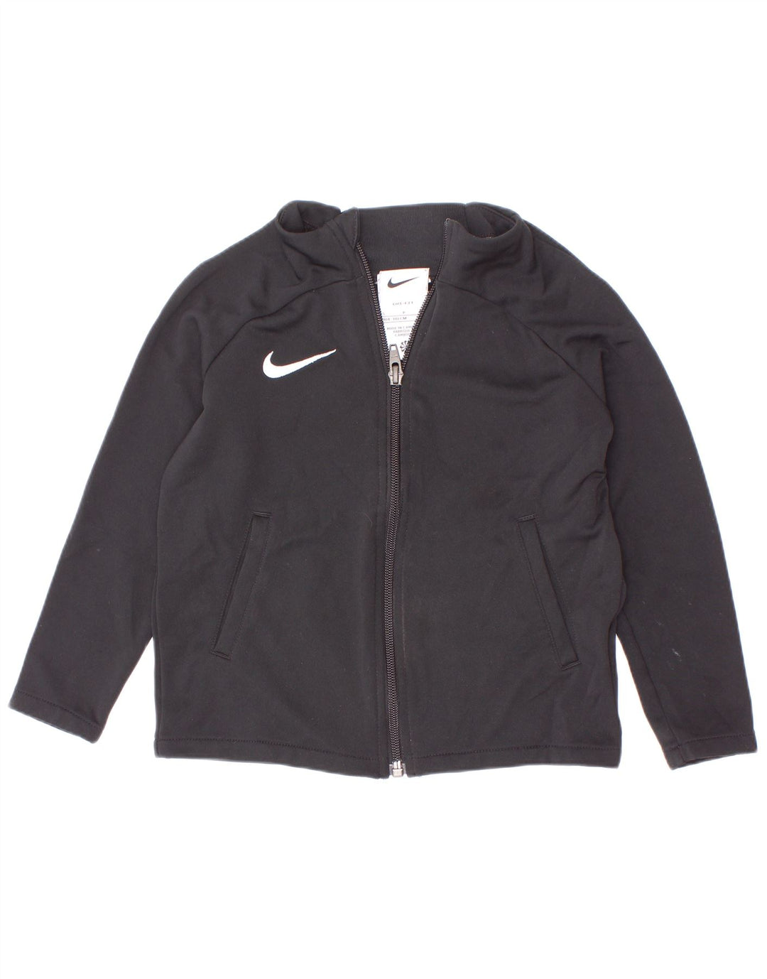Μπουφάν Nike Girls Dri Fit αθλητική φόρμα 4-5 ετών Μικρό μαύρο πολυεστέρα