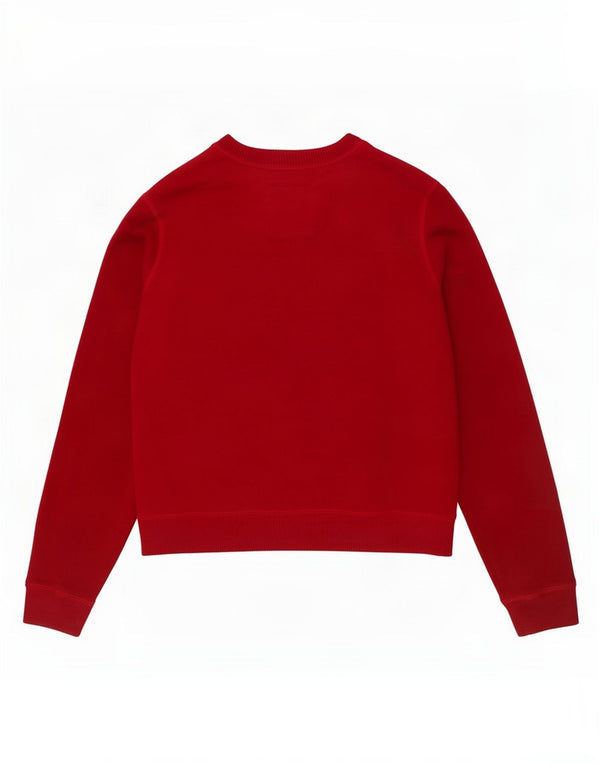 Γυναικείο Φούτερ Hollister Graphic Jumper UK 12 Μεσαίο κόκκινο βαμβακερό