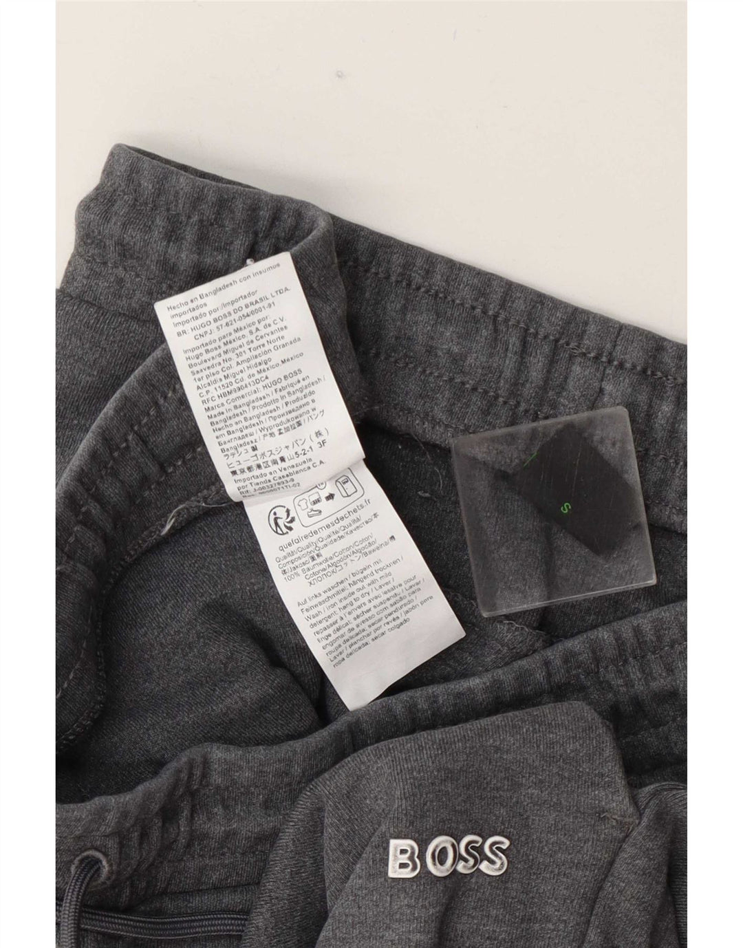 Ανδρική φόρμα Hugo Boss Παντελόνι Joggers Μικρό Γκρι Βαμβακερό