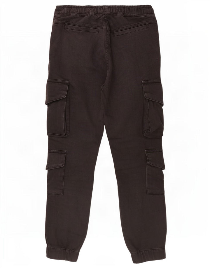 Zara Ανδρικό παντελόνι Joggers Cargo Medium W31 L28 Μαύρο