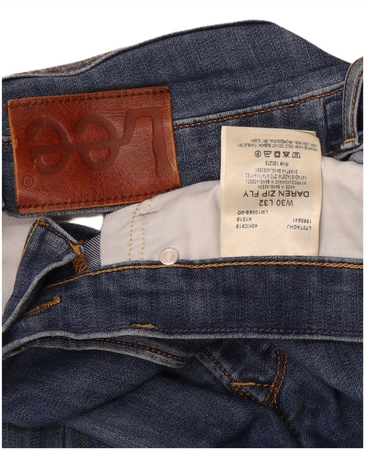 Lee Mens Daren Zip Fly Slim Jeans W30 L32 Blue Cotton