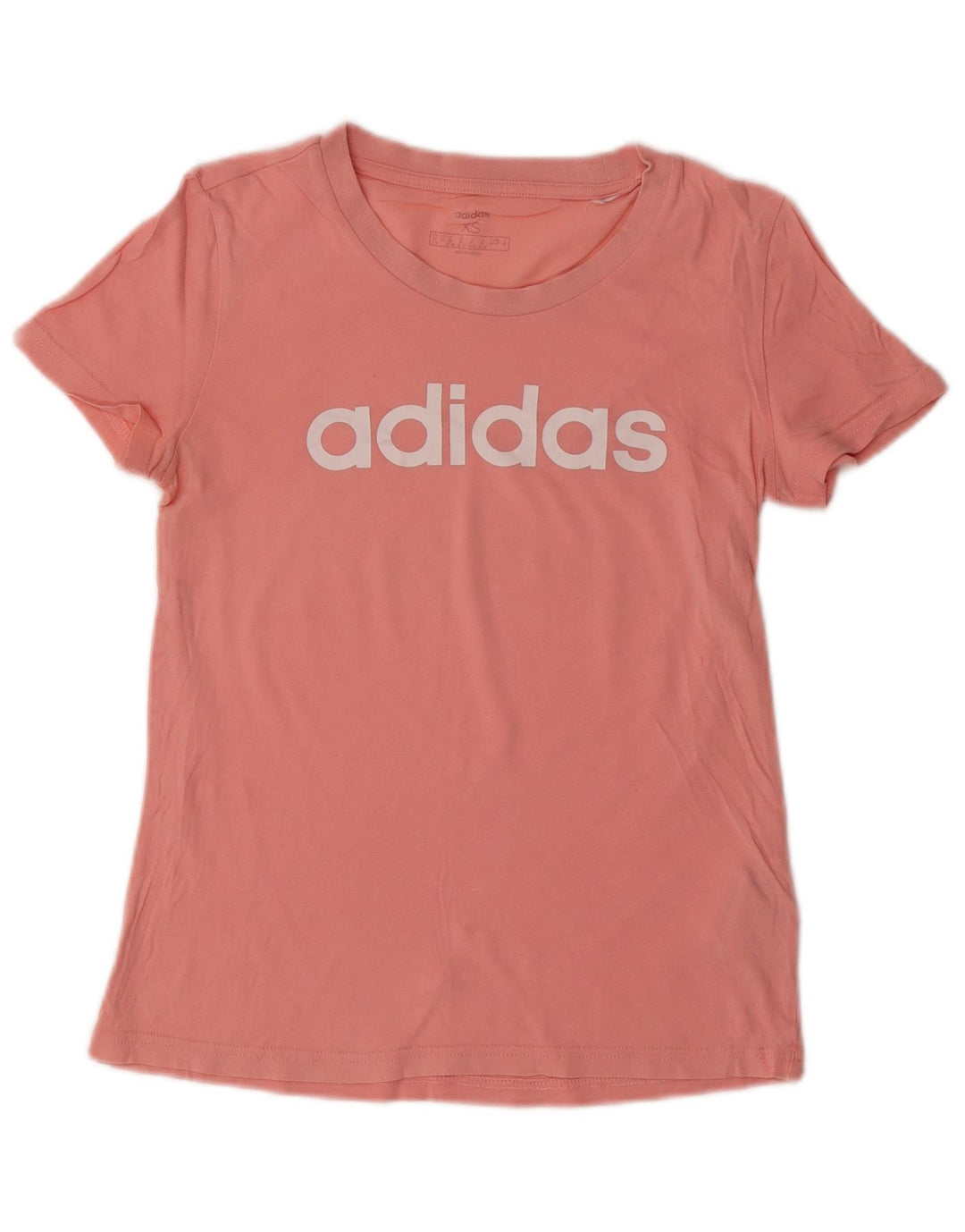 Γυναικείο γραφικό μπλουζάκι ADIDAS Top UK 4/6 XS Ροζ βαμβακερό