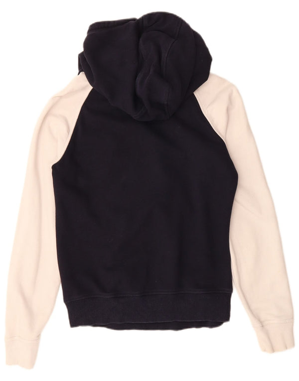 Γυναικεία γραφικά κουκούλα Adidas UK 10 Small Navy Blue Colourblock