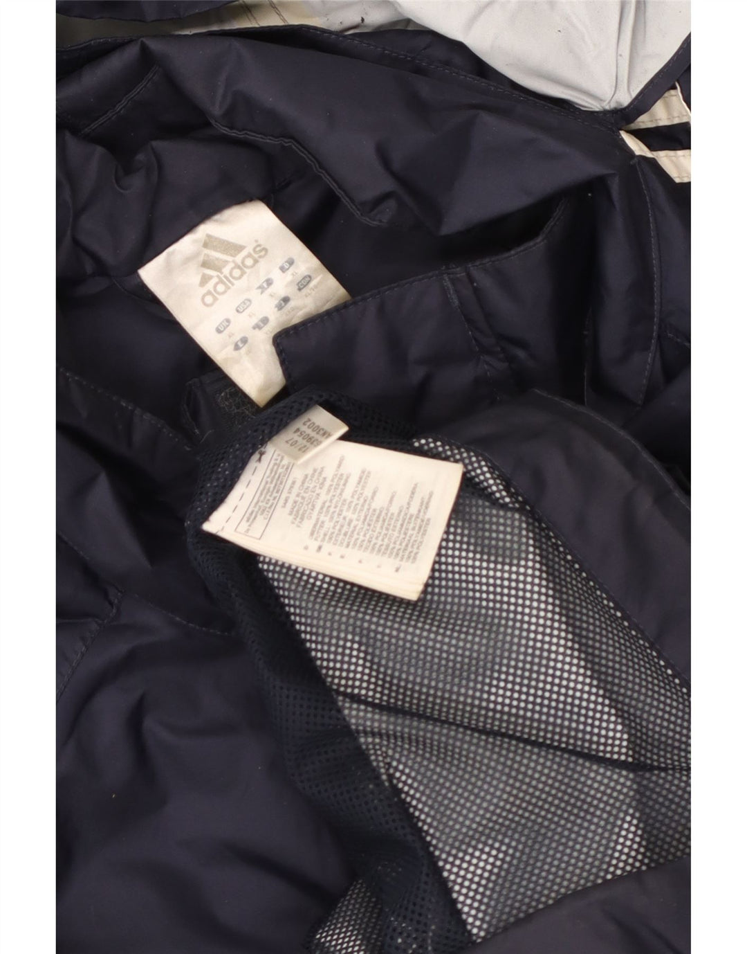 Ανδρικό τζάκετ Adidas με κουκούλα UK 42 XL Navy Blue Polyester