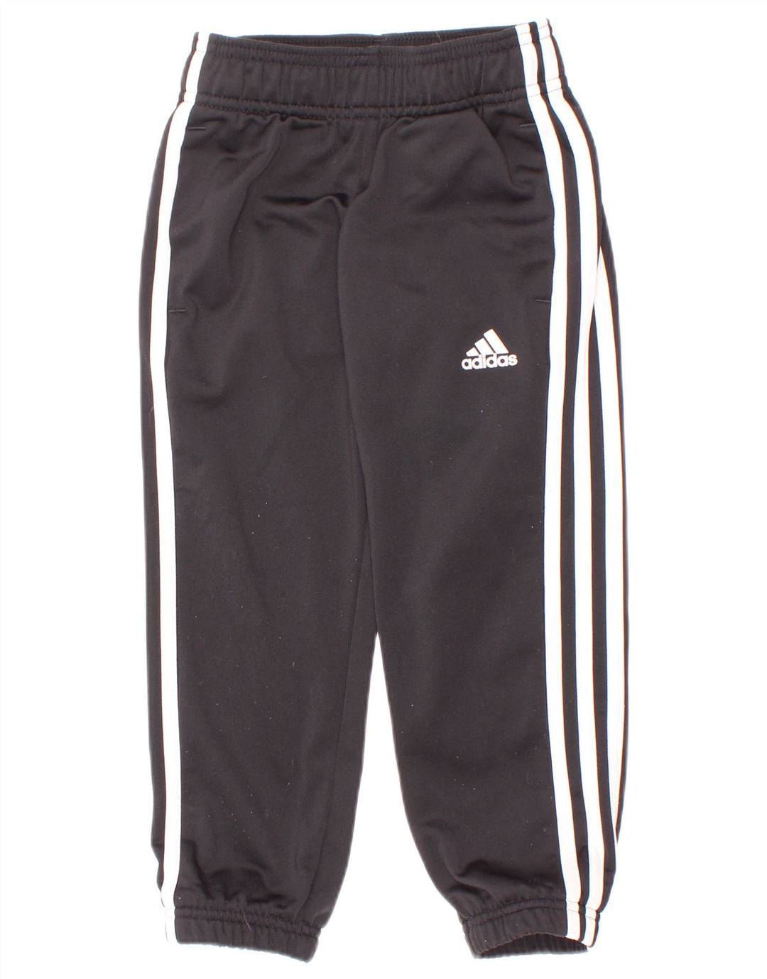 Adidas Boys Tracksuit Trousers Joggers 3-4 Years Black Polyester