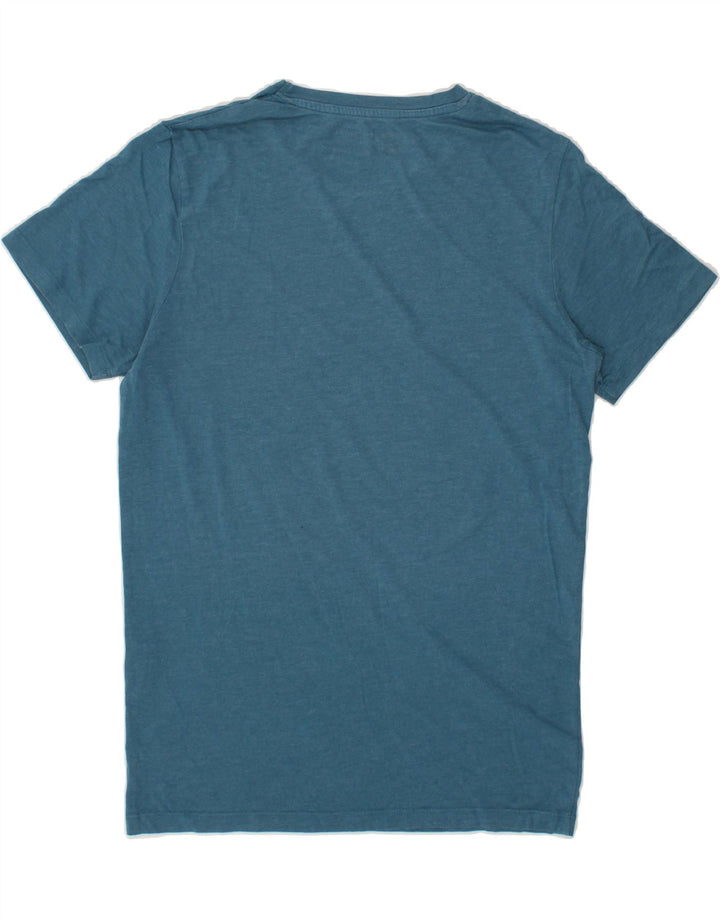 JACK & JONES Mens Graphic T-Shirt Top Small Blue Vintage Jack & Jones and Second-Hand Jack & Jones from Messina Hembry 