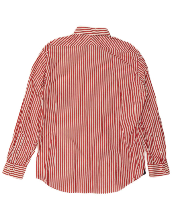Ανδρικό πουκάμισο Tommy Hilfiger Μέγεθος 43 17 XL Κόκκινο βαμβακερό ρίγες