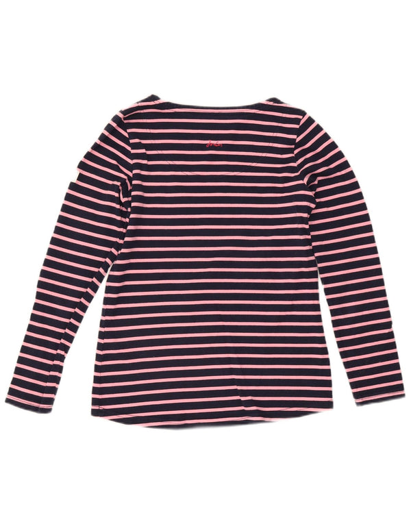 Γυναικείο μπλουζάκι Joules μακρυμάνικο UK 8 Small Navy Blue ριγέ βαμβακερό