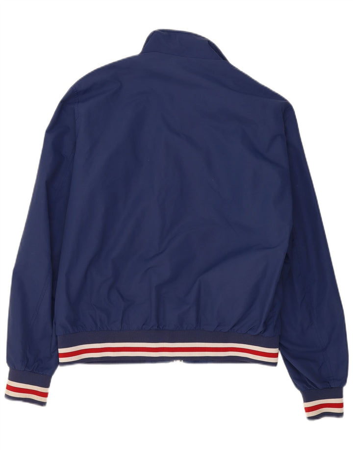 WPM Boys Rain Jacket 15-16 Years Large Navy Blue Colorblock Polyamide