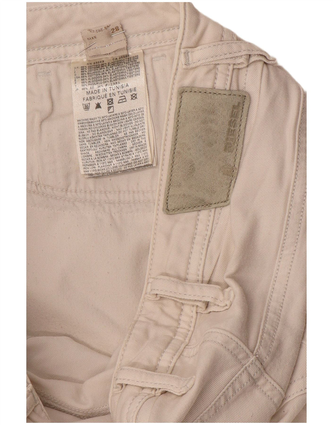 Diesel Γυναικείο Slim Jeans W28 L32 Λευκό βαμβακερό