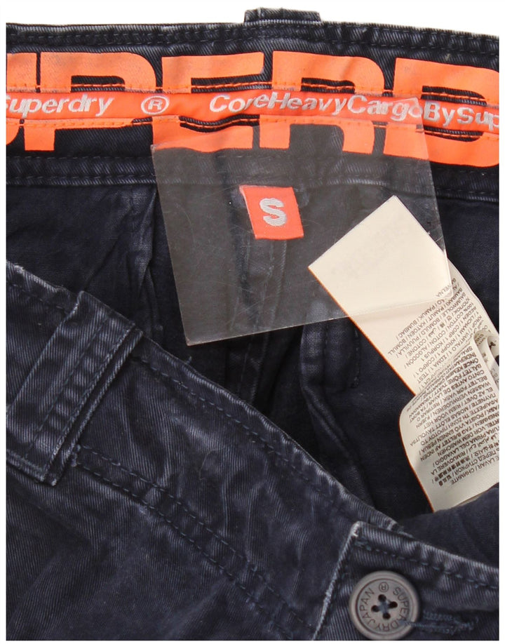Ανδρικό σορτς Cargo SUPERDRY Small W29 Navy Blue Cotton