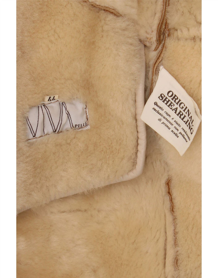 Vintage Γυναικείο Παλτό Shearling Oversized IT 44 Medium Brown Shearling