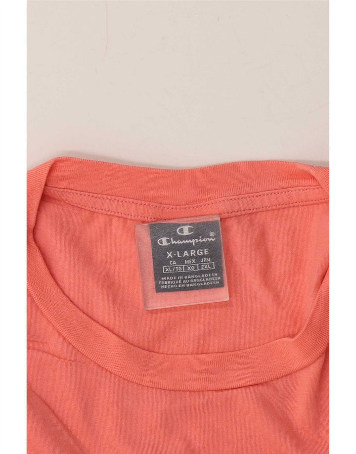 Ανδρικό γραφικό T-Shirt Champion Top XL Pink