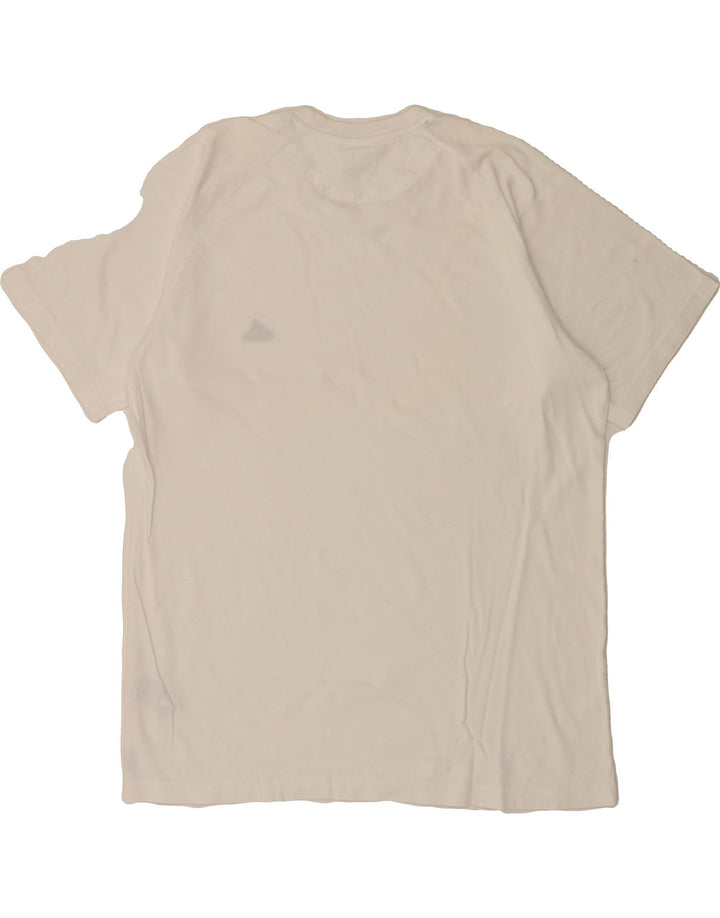 ADIDAS Mens T-Shirt Top Large White Cotton Vintage Adidas and Second-Hand Adidas from Messina Hembry 