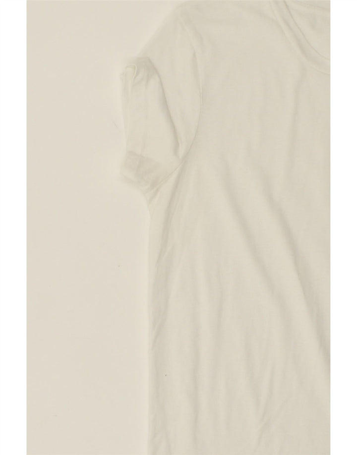 LEVI'S Womens T-Shirt Top UK 12 Medium White Cotton Vintage Levi's and Second-Hand Levi's from Messina Hembry 