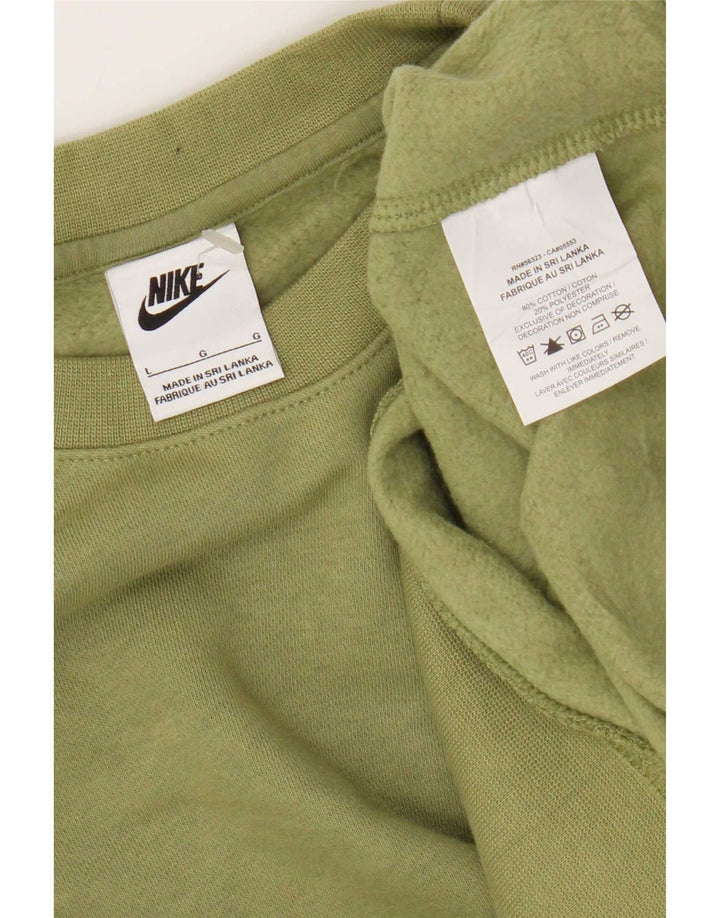 Ανδρικό φούτερ Nike Jumper με μεγάλο χακί βαμβακερό