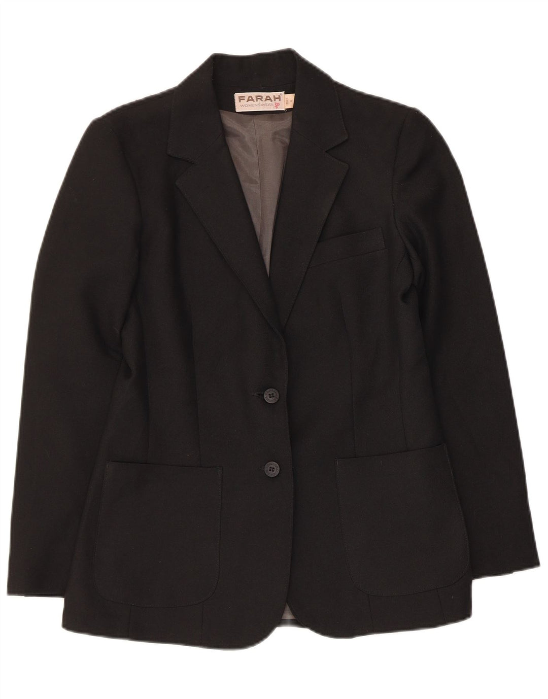 Farah Γυναικείο μπουφάν blazer UK 6 XS Μαύρο με 2 κουμπιά