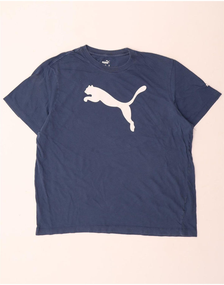 Ανδρικό γραφικό T-Shirt PUMA XL Μπλε βαμβακερό
