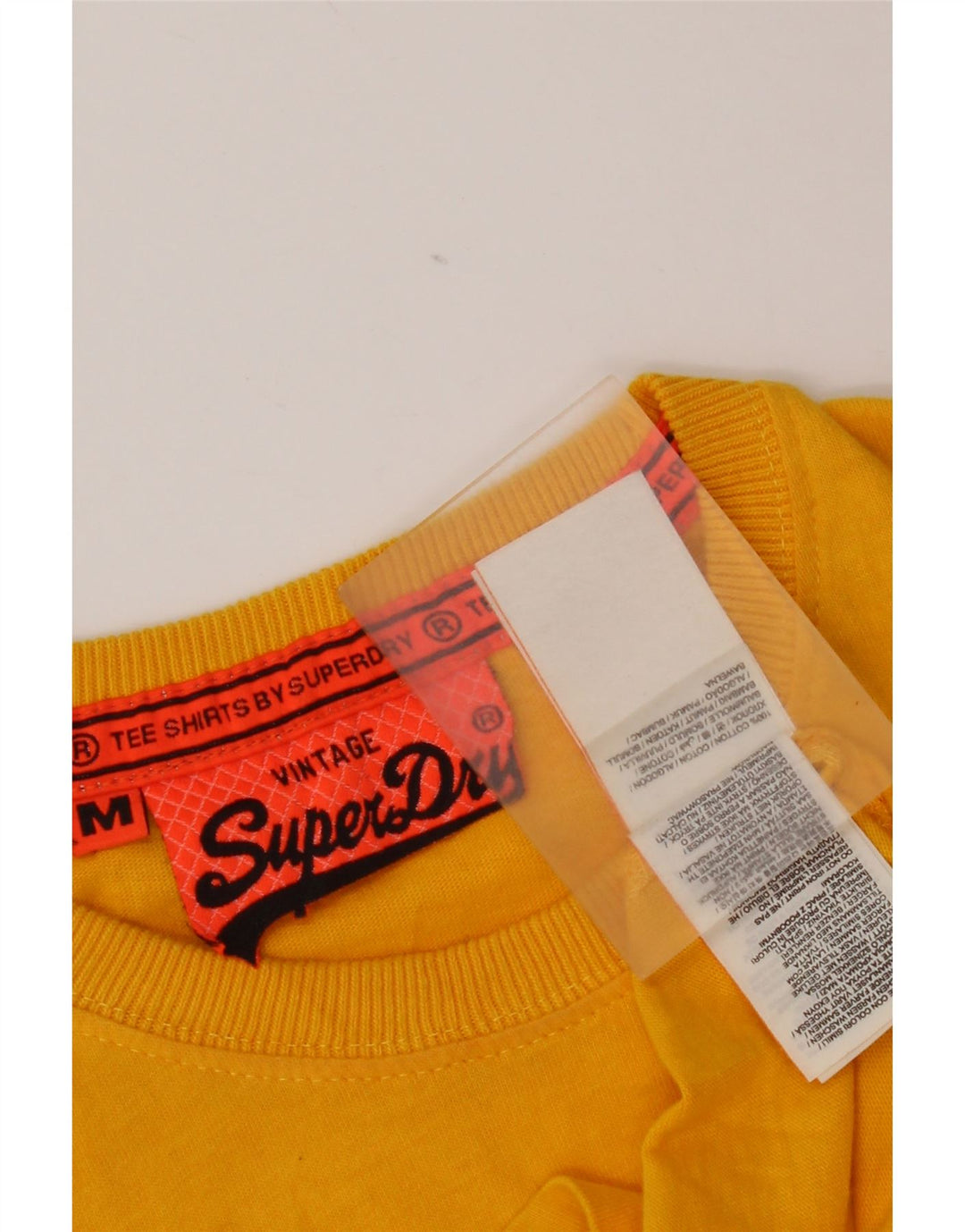 Ανδρικό γραφικό μπλουζάκι Superdry Μπλουζάκι με μεσαίο κίτρινο βαμβάκι