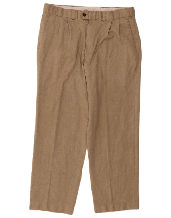 Marks & Spencer Ανδρικό κοστούμι St. Michael Crop παντελόνι W32 L26 Beige
